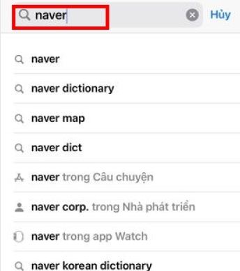 Ứng dụng Naver