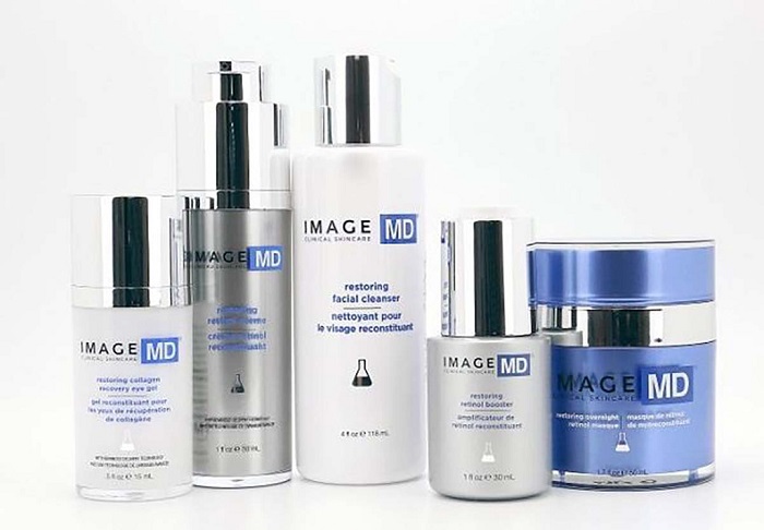 Bộ sản phẩm Image MD có đầy đủ các sản phẩm chăm sóc da hoàn hảo như sữa rửa mặt, booster, kem dưỡng, serum, kem mắt, kem chống nắng…