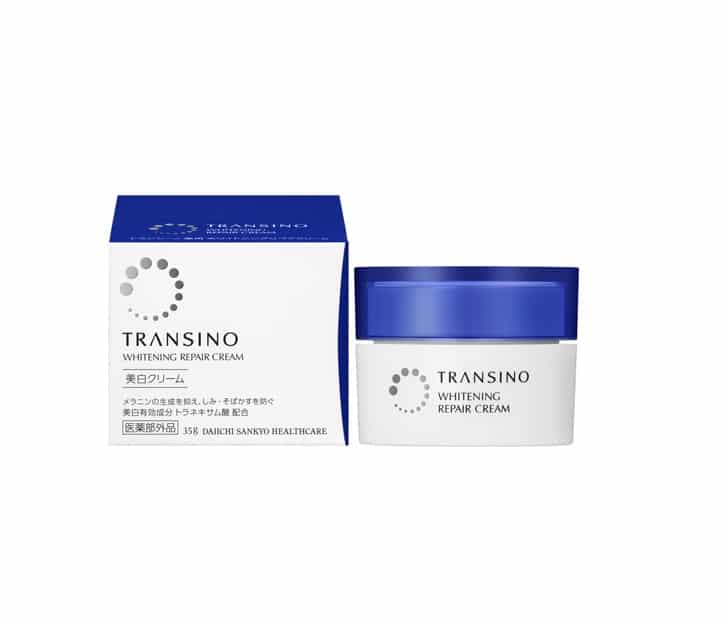 Kem tái tạo da ban đêm Transino Whitening Repair Essence Cream 35g màu xanh