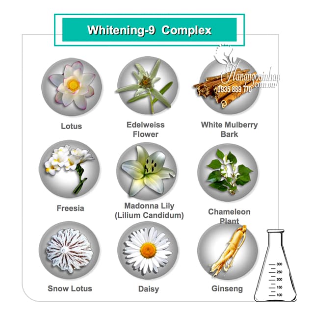 Kem dưỡng trắng da Cloud 9 Complex Whitening Cream 50ml Hàn 3