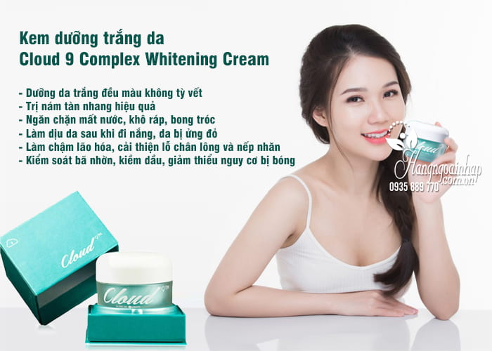 Kem dưỡng trắng da Cloud 9 Complex Whitening Cream 50ml Hàn 4