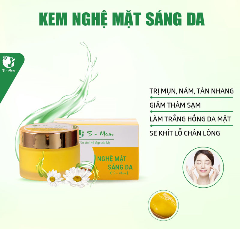 Kem Nghệ Mặt Sáng Da S-Mom