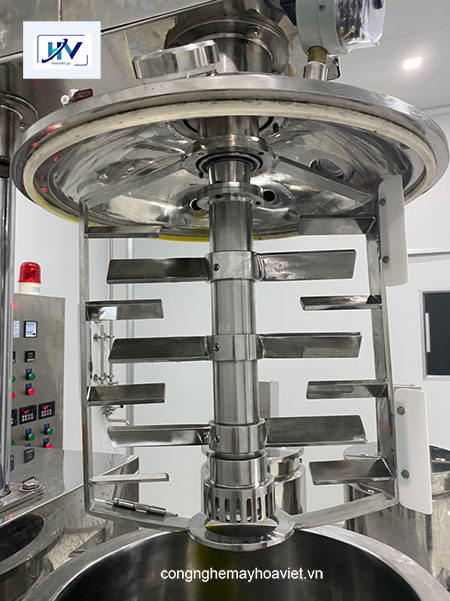 Máy khuấy trộn nhũ hóa mỹ phẩm chân không