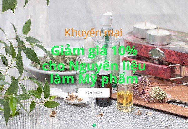 Giảm giá nguyên liệu làm mỹ phẩm handmade