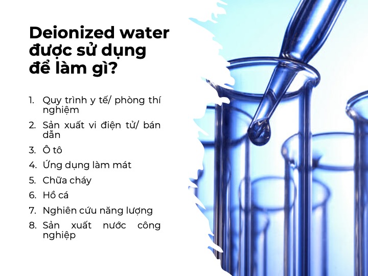 deionized water trong mỹ phẩm là gì