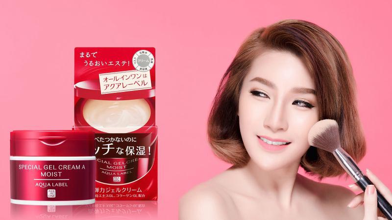 Cách sử dụng bộ sản phẩm Shiseido Aqualabel màu đỏ