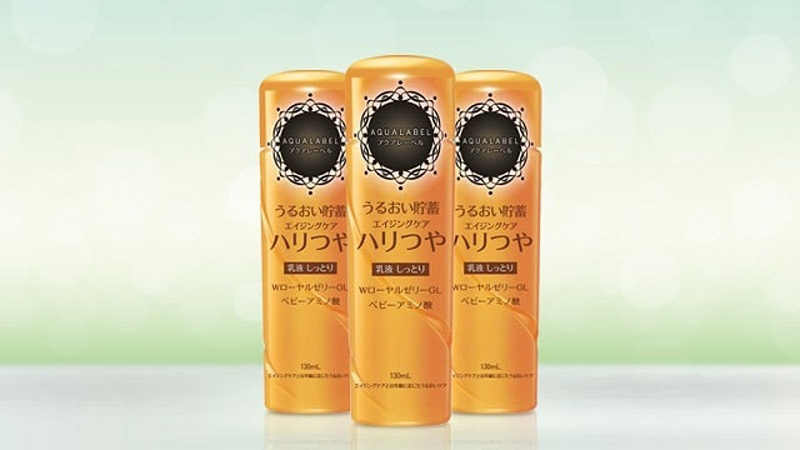 Sữa dưỡng da Shiseido Aqualabel Emulsion EX màu vàng