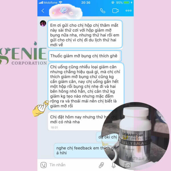 review thuốc hủy mỡ bụng genie