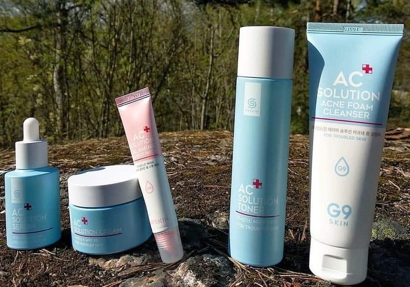Bộ sản phẩm chăm sóc da mụn G9 skin AC solution