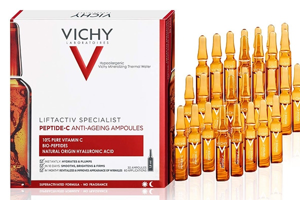 Serum trị thâm mụn Vichy Ampoule Vitamin C Peptide