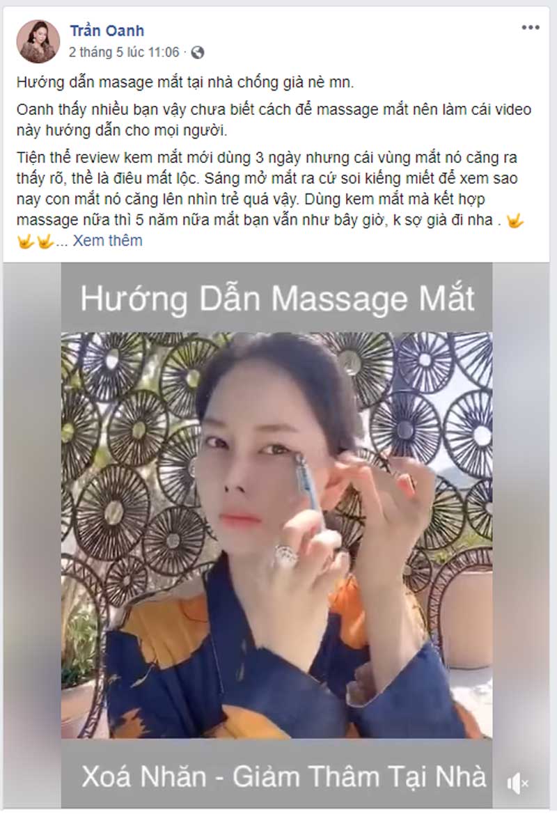Mẫu quảng cáo mỹ phẩm dạng tâm thư