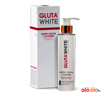 sữa rửa mặt sạch sâu gluta white
