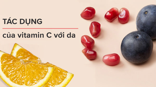 Tác dụng của vitamin c trong mỹ phẩm, Tác dụng của vitamin C với da