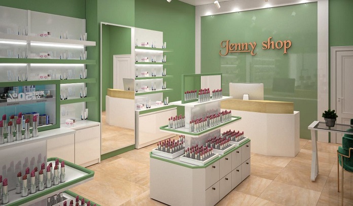 thiet ke cua hang jenny shop - Top 20+ mẫu thiết kế shop mỹ phẩm đẹp &amp; hút khách nhất - tu-van-thiet-ke