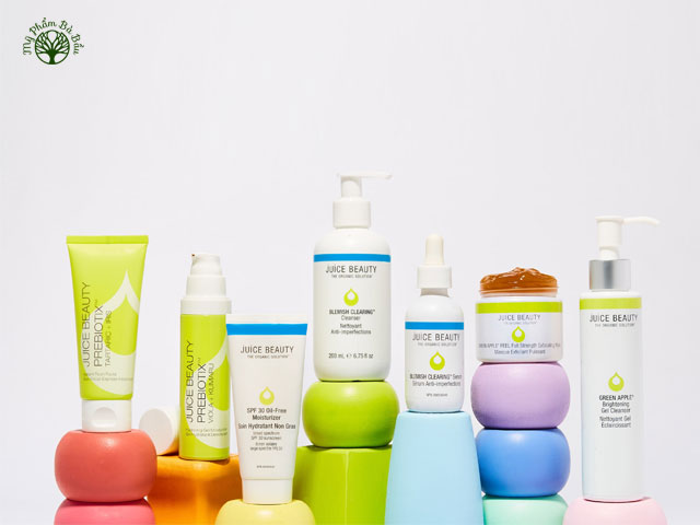 Một số dòng sản phẩm của thương hiệu mỹ phẩm hữu cơ cap cấp Juice Beauty