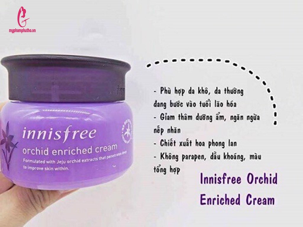 công dụng Kem Dưỡng Innisfree Jeju Orchid Enriched Hoa Lan Tím Chống Lão Hóa