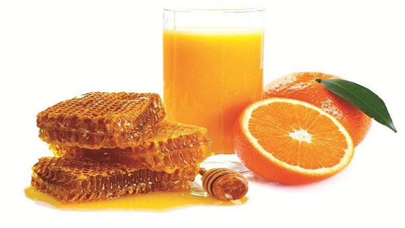 Nước cam và mật ong
