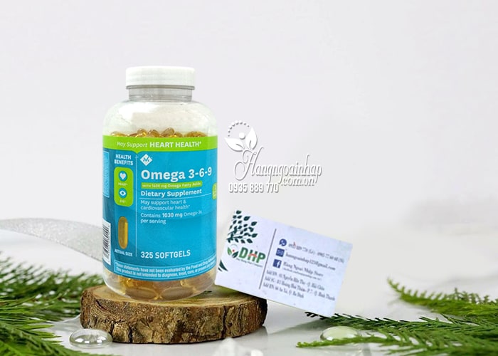 Viên uống dầu cá Omega 3 6 9 Supports Heart Health 325 viên 99