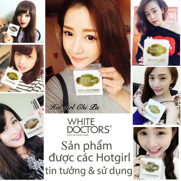 Nhiều hotgirl nổi tiếng trong giới showbiz Việt tin tưởng sử dụng mỹ phẩm White Doctors