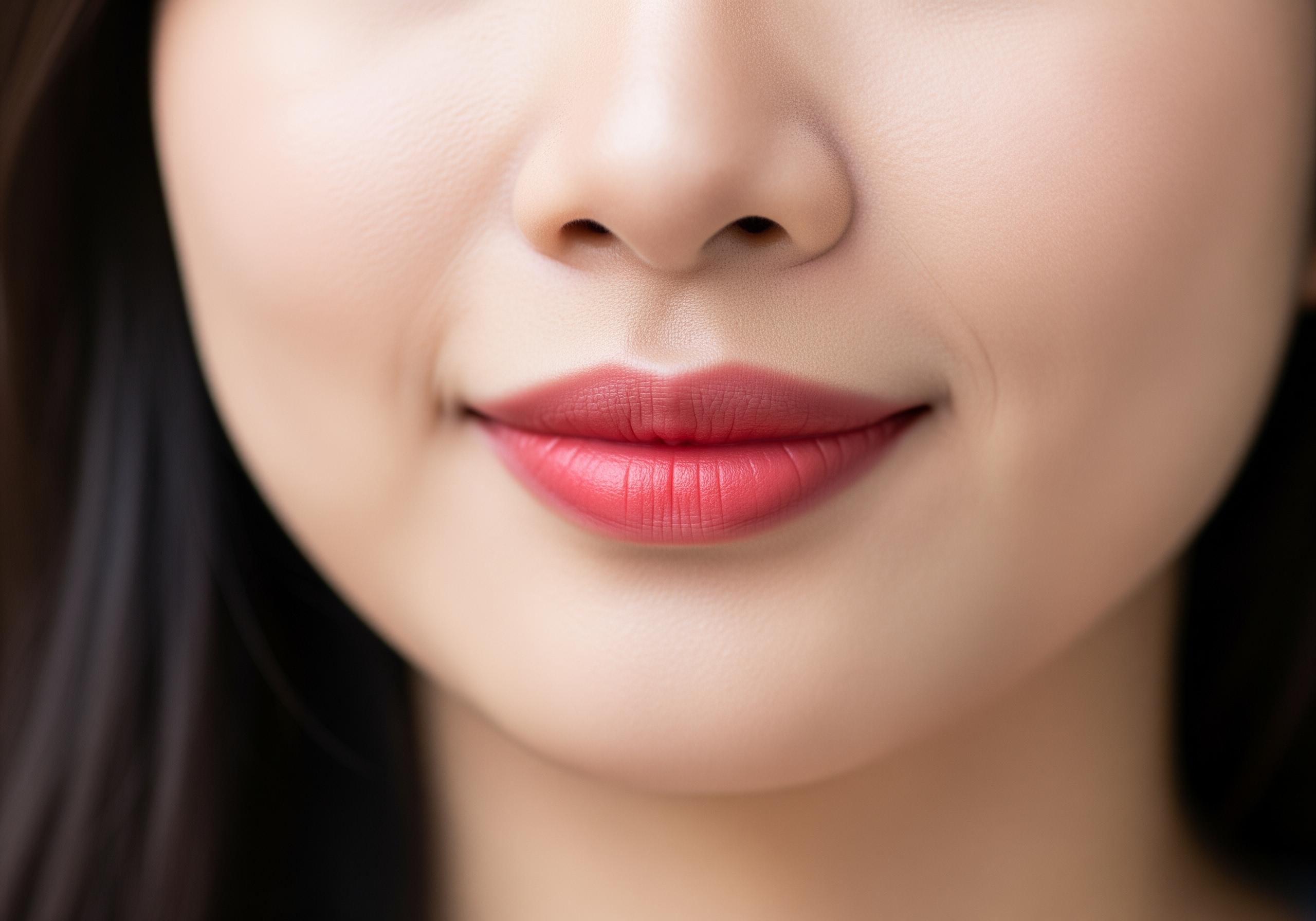 phun môi màu đỏ hồng