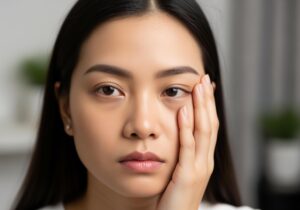 Bọng mắt bị sưng 1 bên sau cắt mí, mệt mỏi: Cách điều trị.