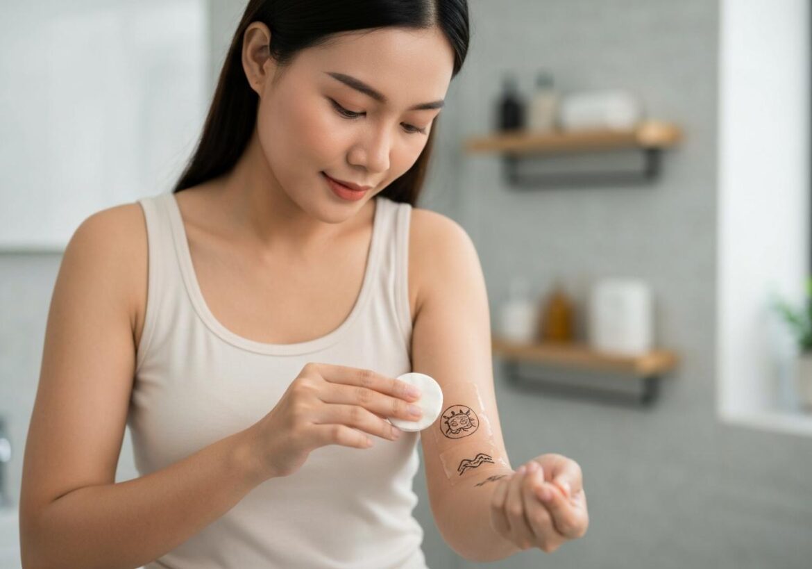 5 cách xoá hình xăm dán nhanh gọn tại nhà không lo rát da