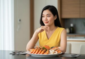 Cắt mí kiêng hải sản bao lâu để mắt nhanh lành, không sẹo?